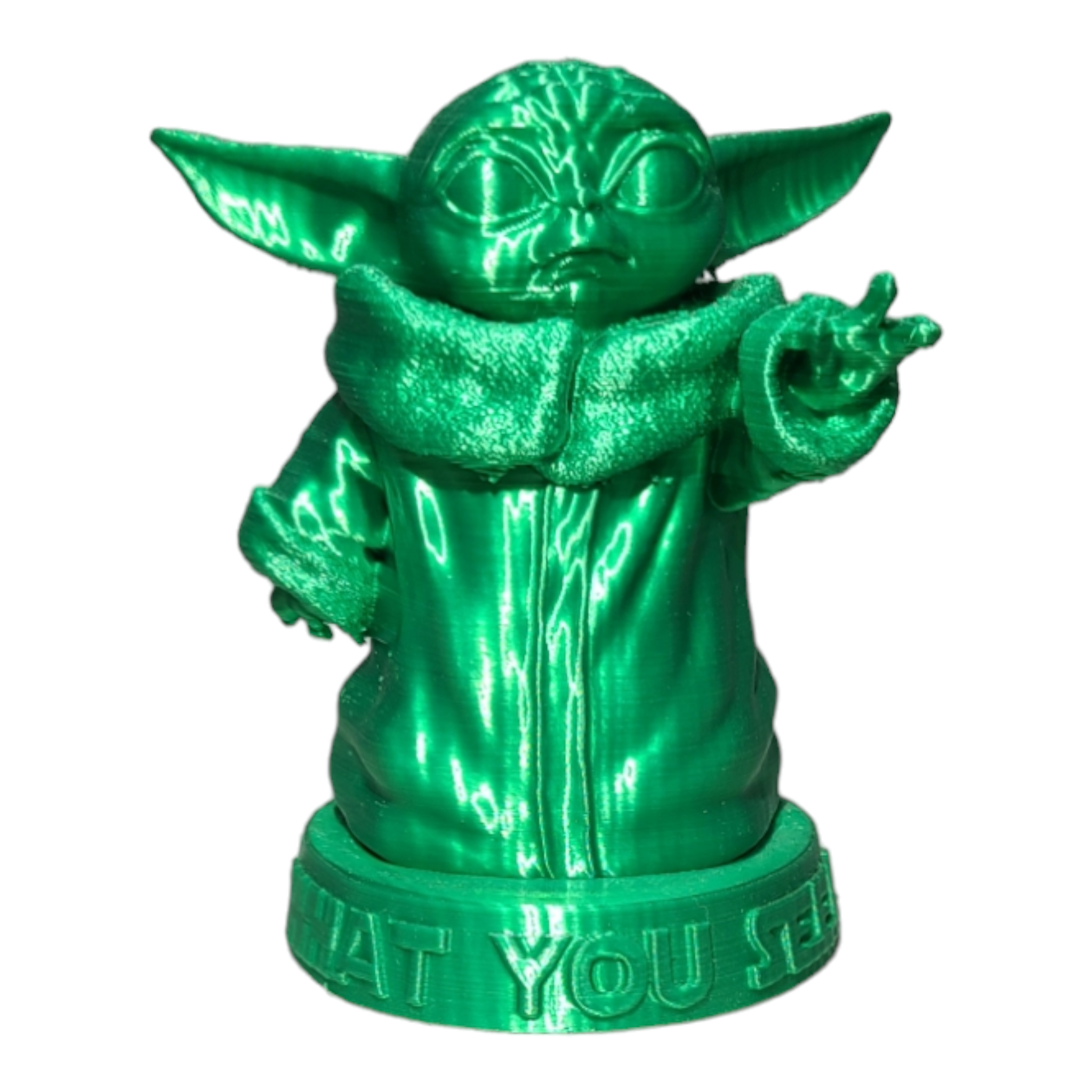 3D Printed Yoda view 3