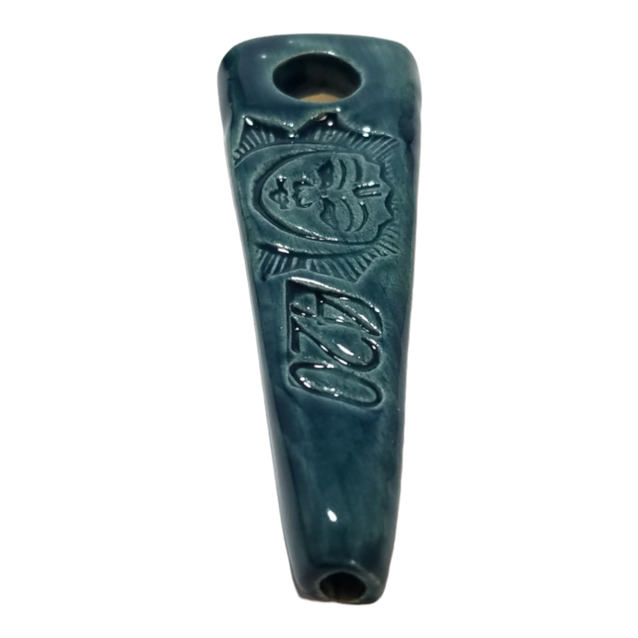 Ceramic Pipe - Moon Sun Face view 3