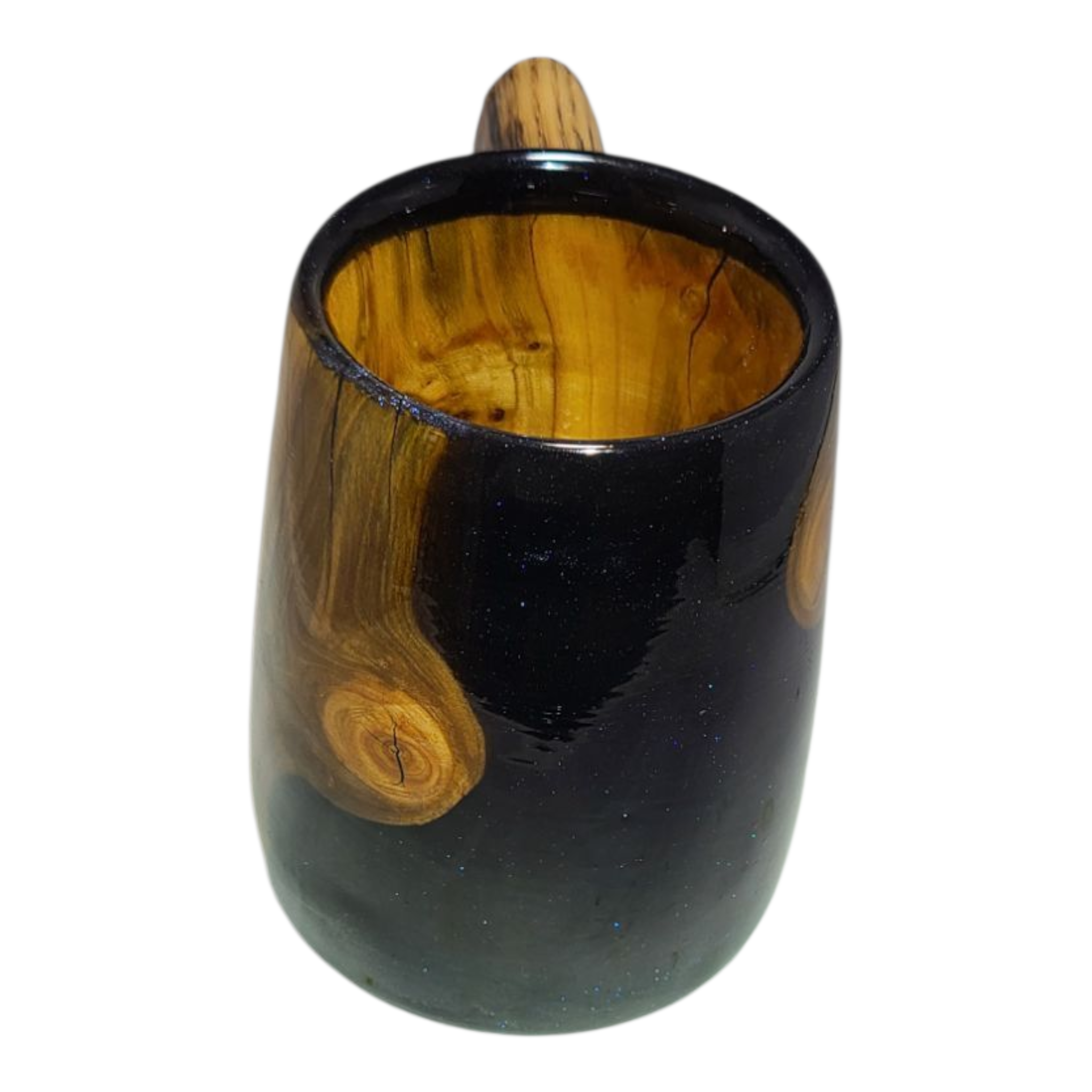 Cherry Wood & Resin Epoxy Mug view 11