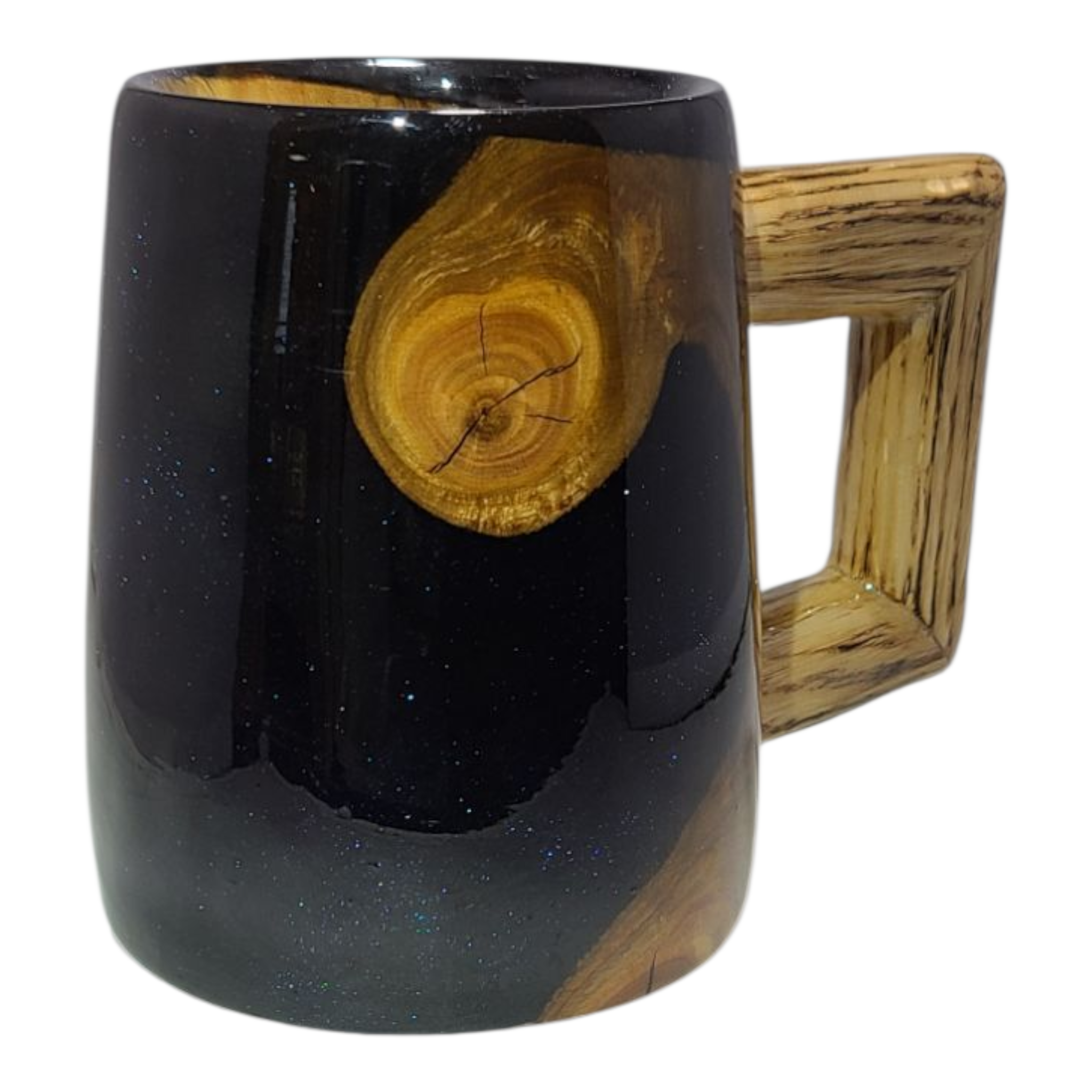 Cherry Wood & Resin Epoxy Mug view 3