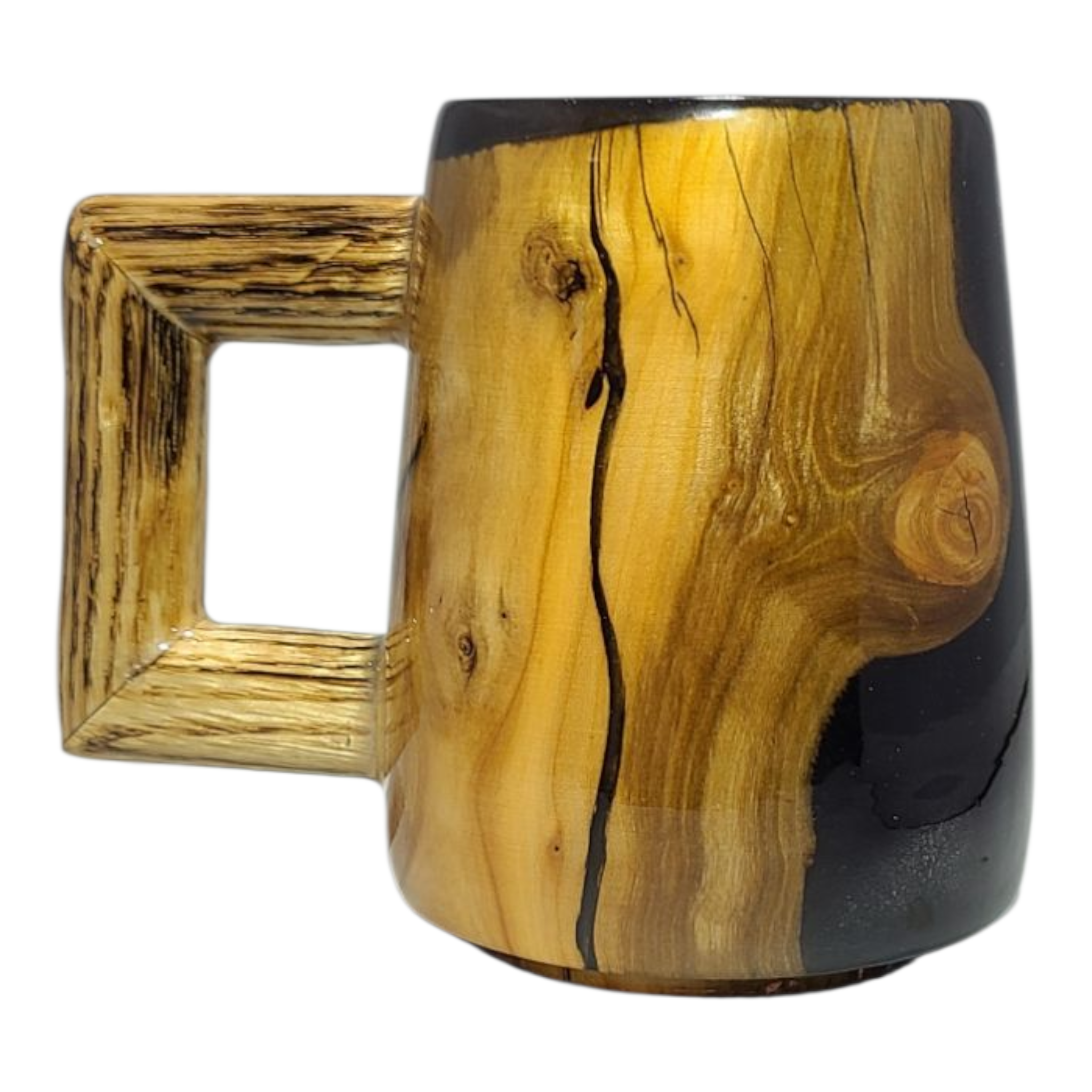 Cherry Wood & Resin Epoxy Mug view 4