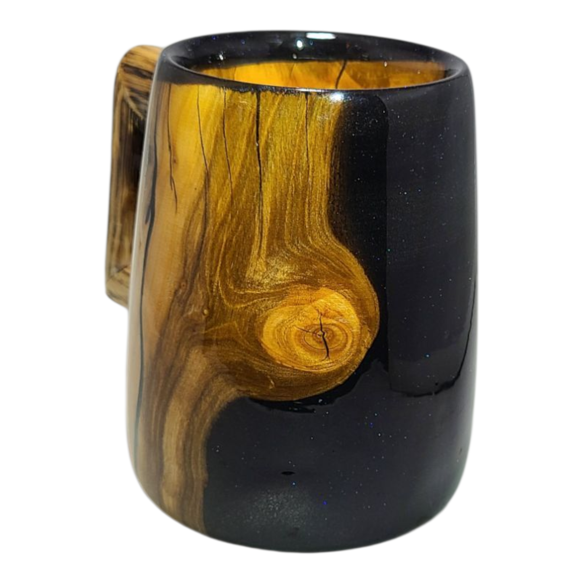 Cherry Wood & Resin Epoxy Mug view 5