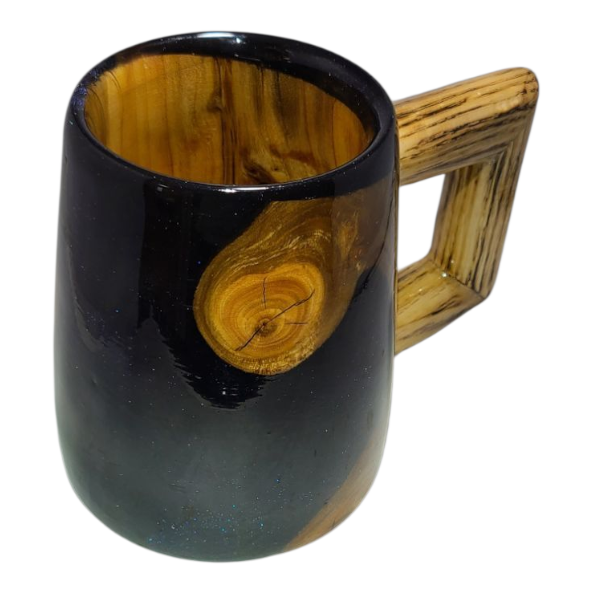 Cherry Wood & Resin Epoxy Mug view 7