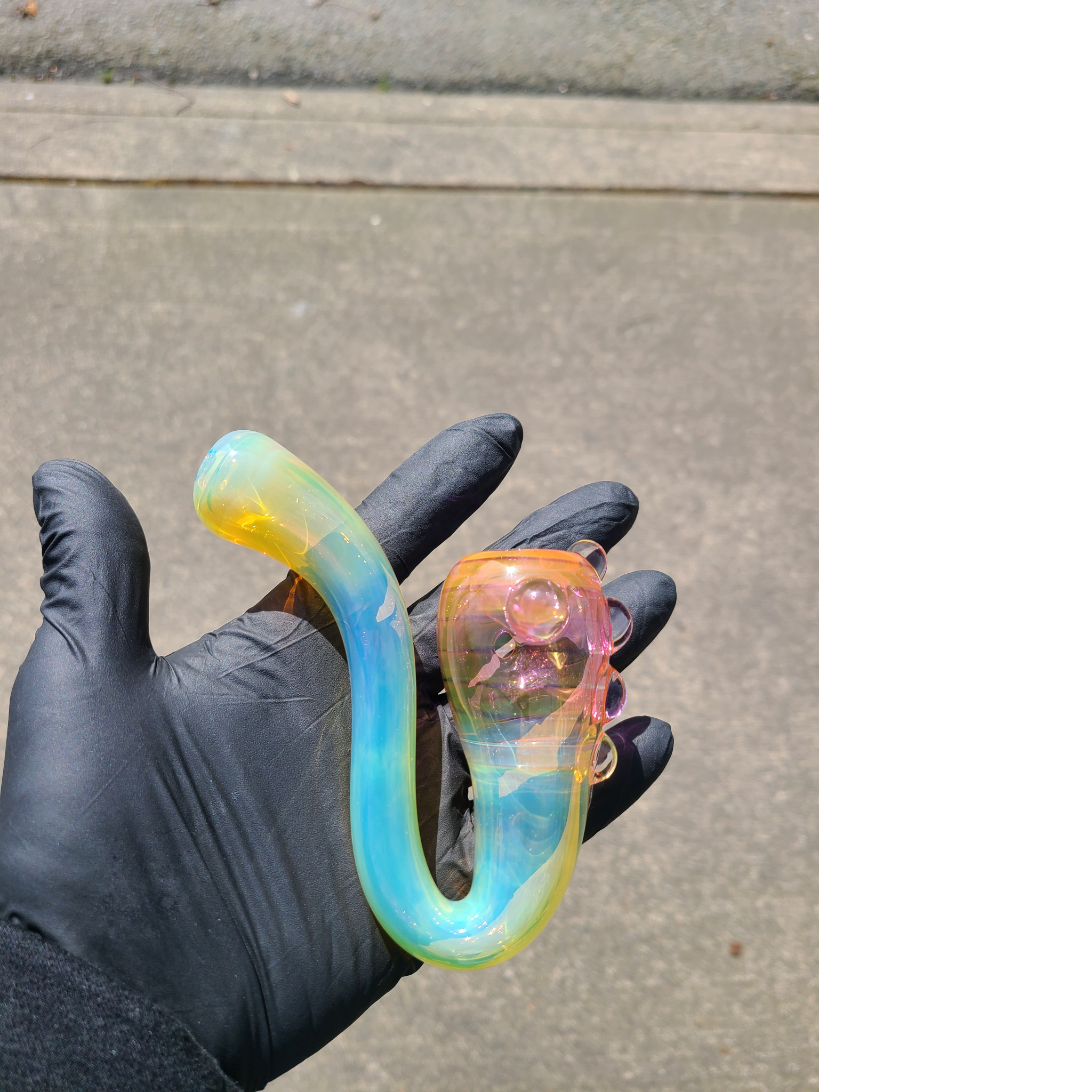 Classic Gold & Silver Fumed Sherlock Pipe