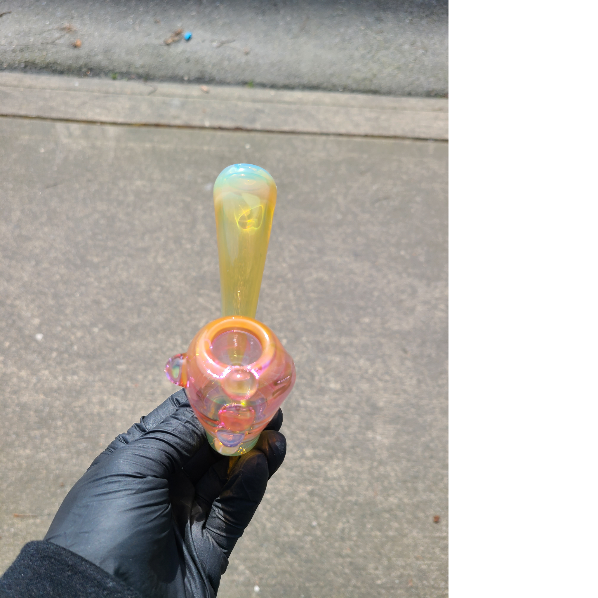 Classic Gold & Silver Fumed Sherlock Pipe view 4