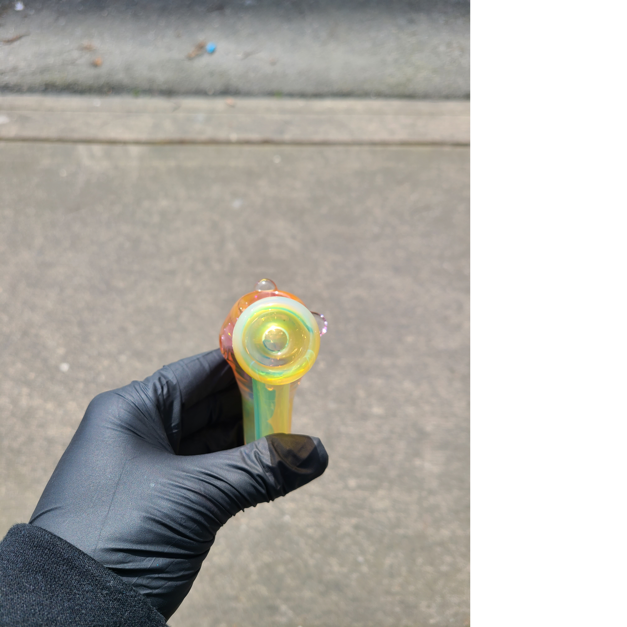 Classic Gold & Silver Fumed Sherlock Pipe view 5