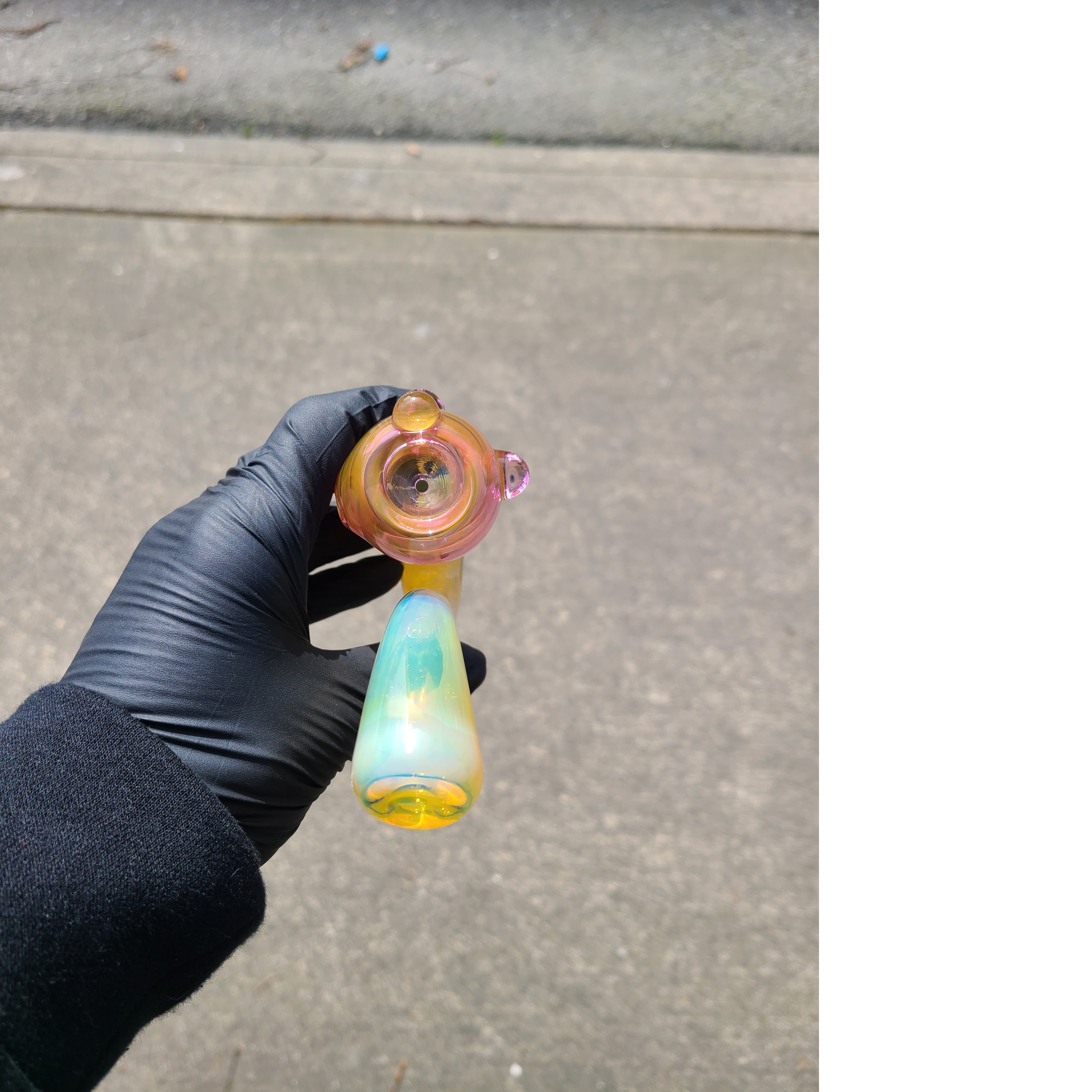 Classic Gold & Silver Fumed Sherlock Pipe view 6