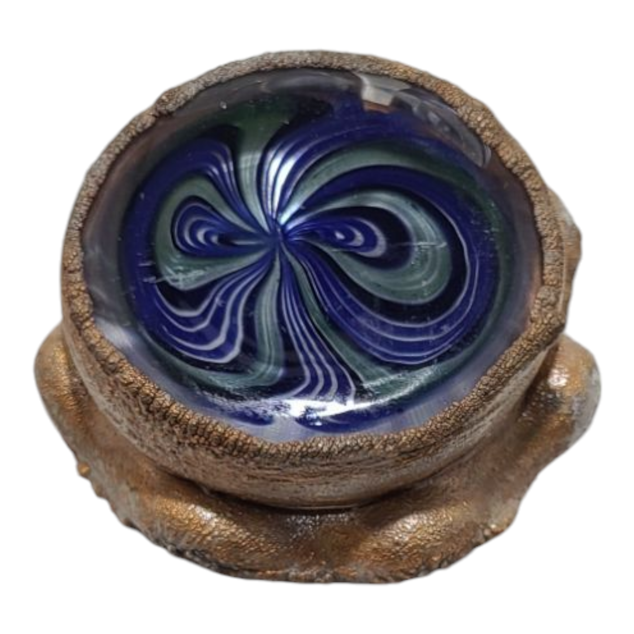 Copper Electroformed Glass Dish view 4
