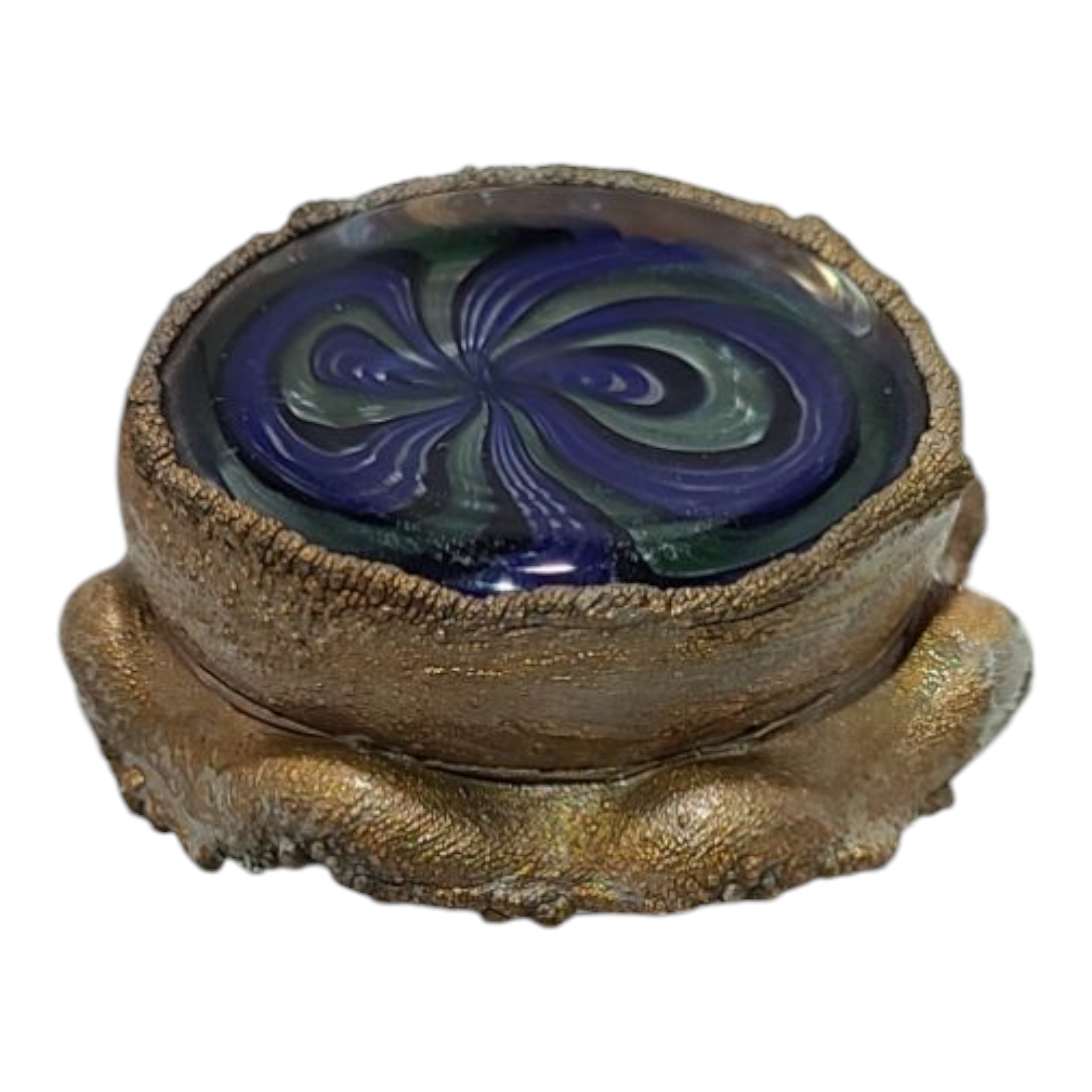 Copper Electroformed Glass Dish view 5