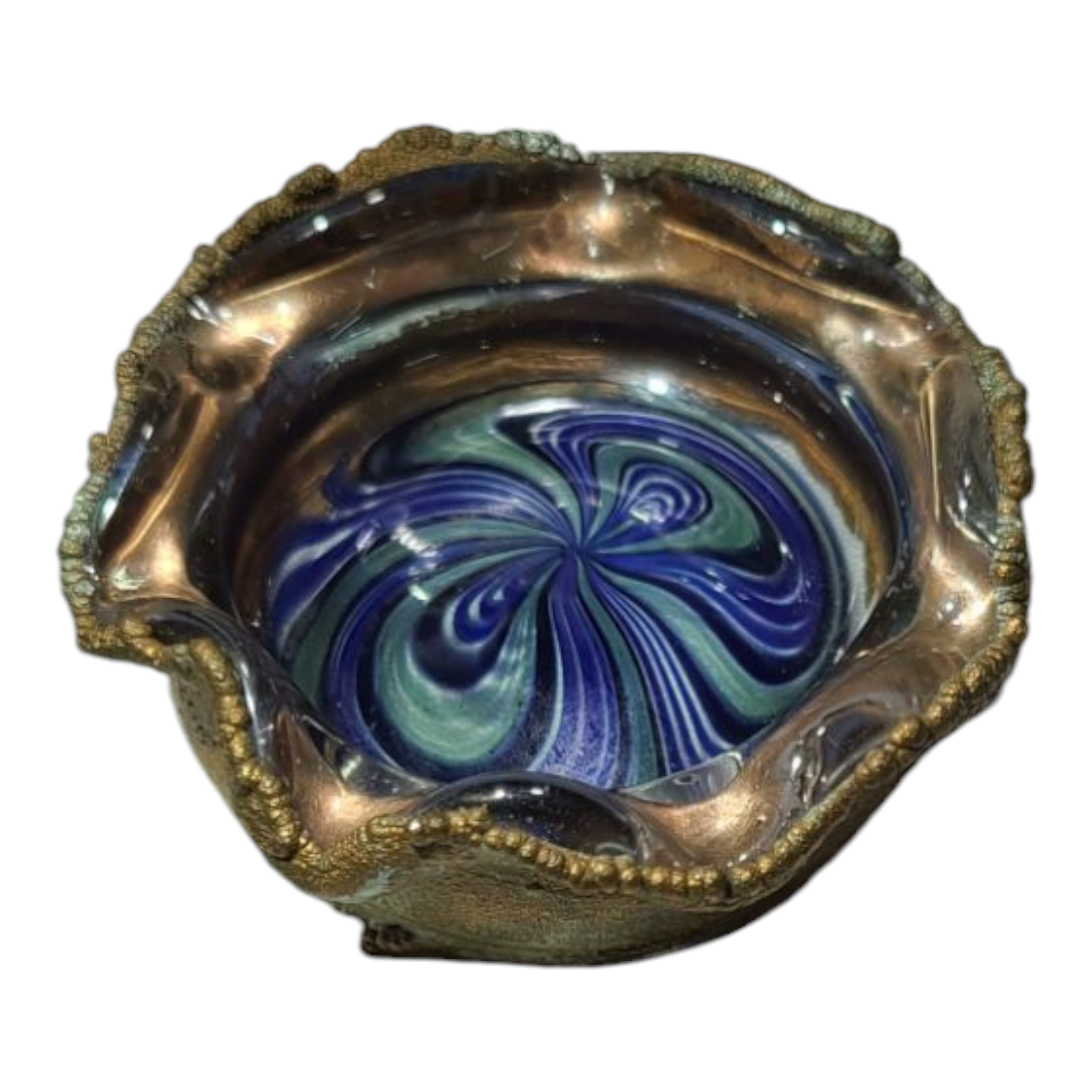 Copper Electroformed Glass Dish view 8