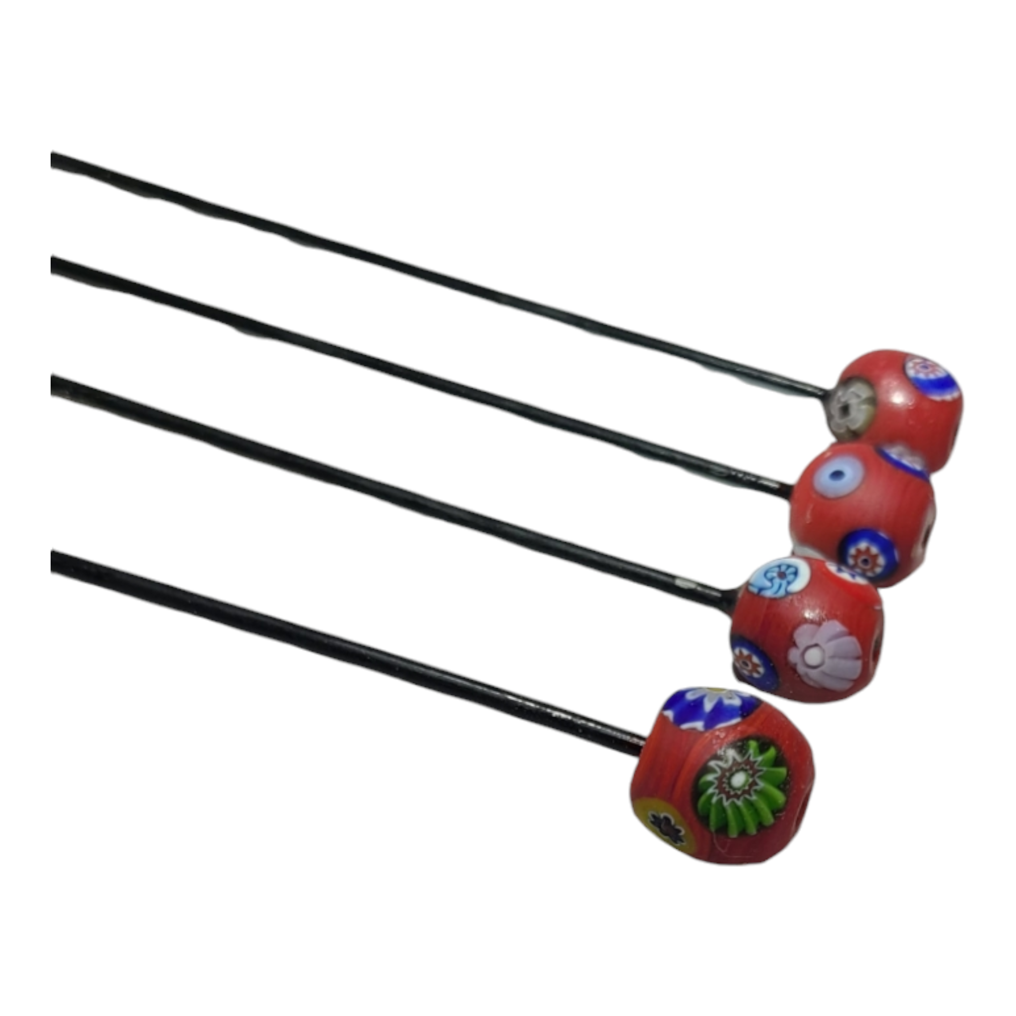 Fimo Flower Bead Pokers view 2