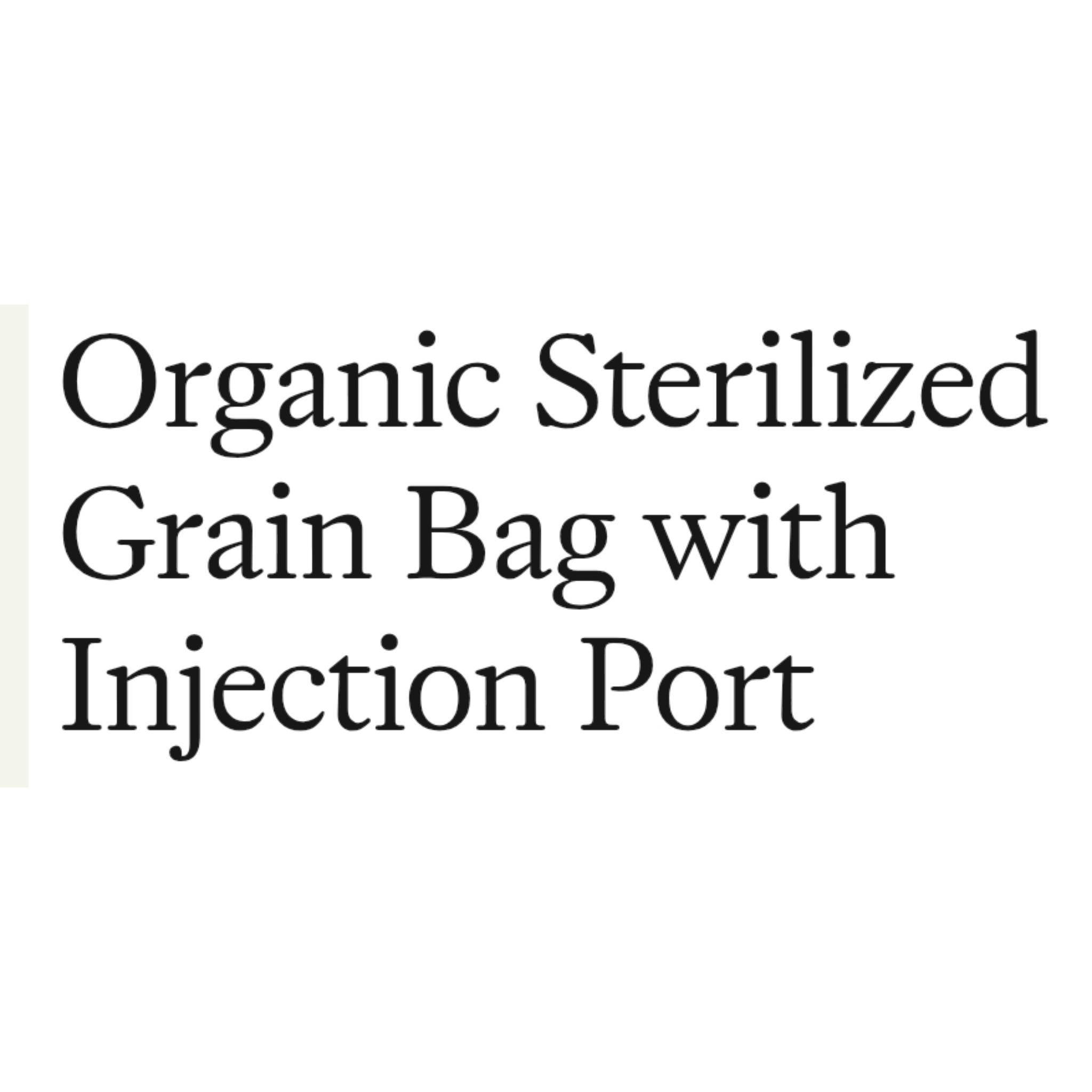 Organic Sterilized Grain Bag with Injection Port view 5