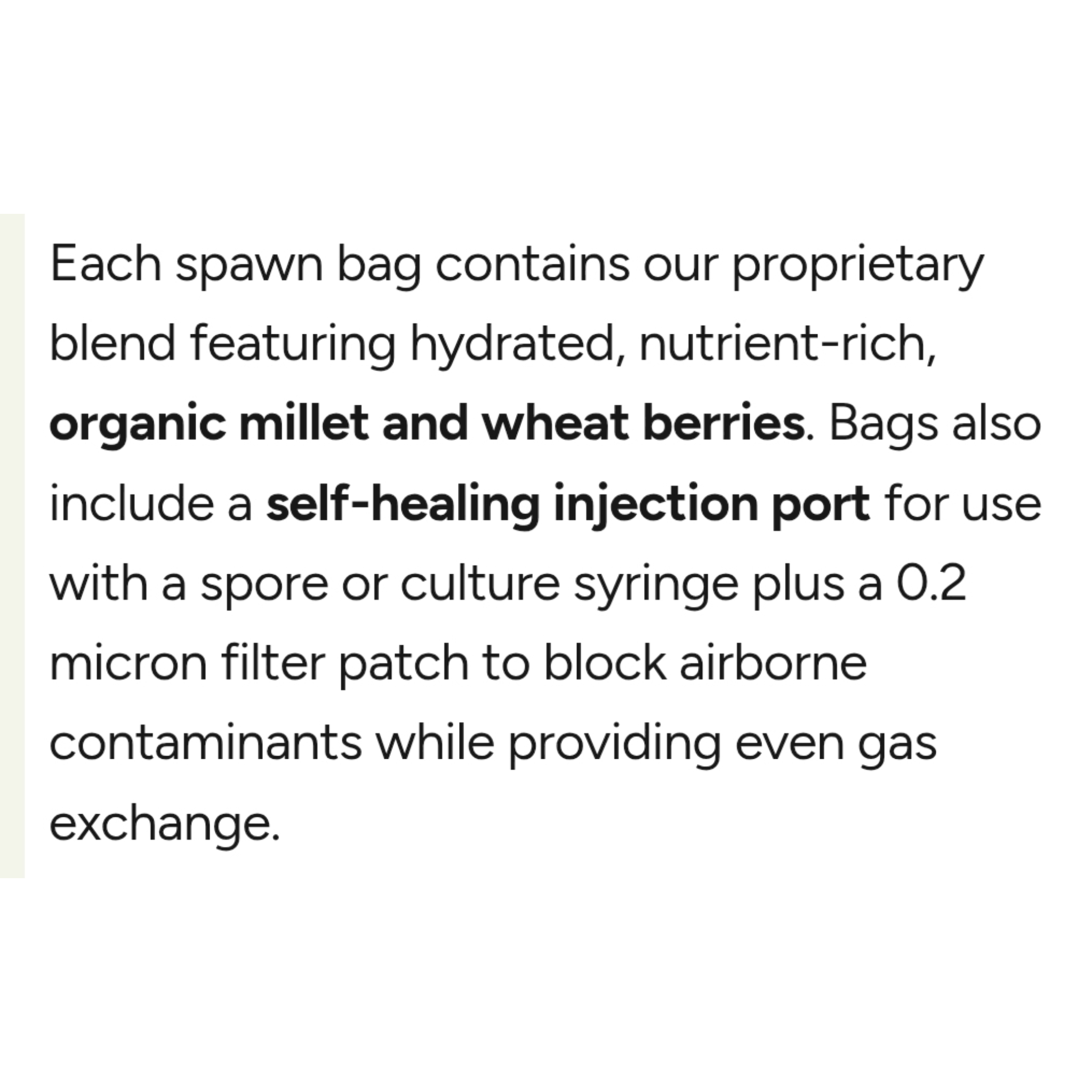 Organic Sterilized Grain Bag with Injection Port view 8