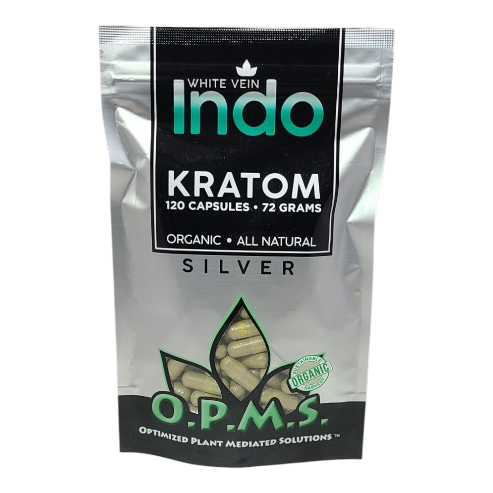 OPMS Silver White Vein Indo Capsules