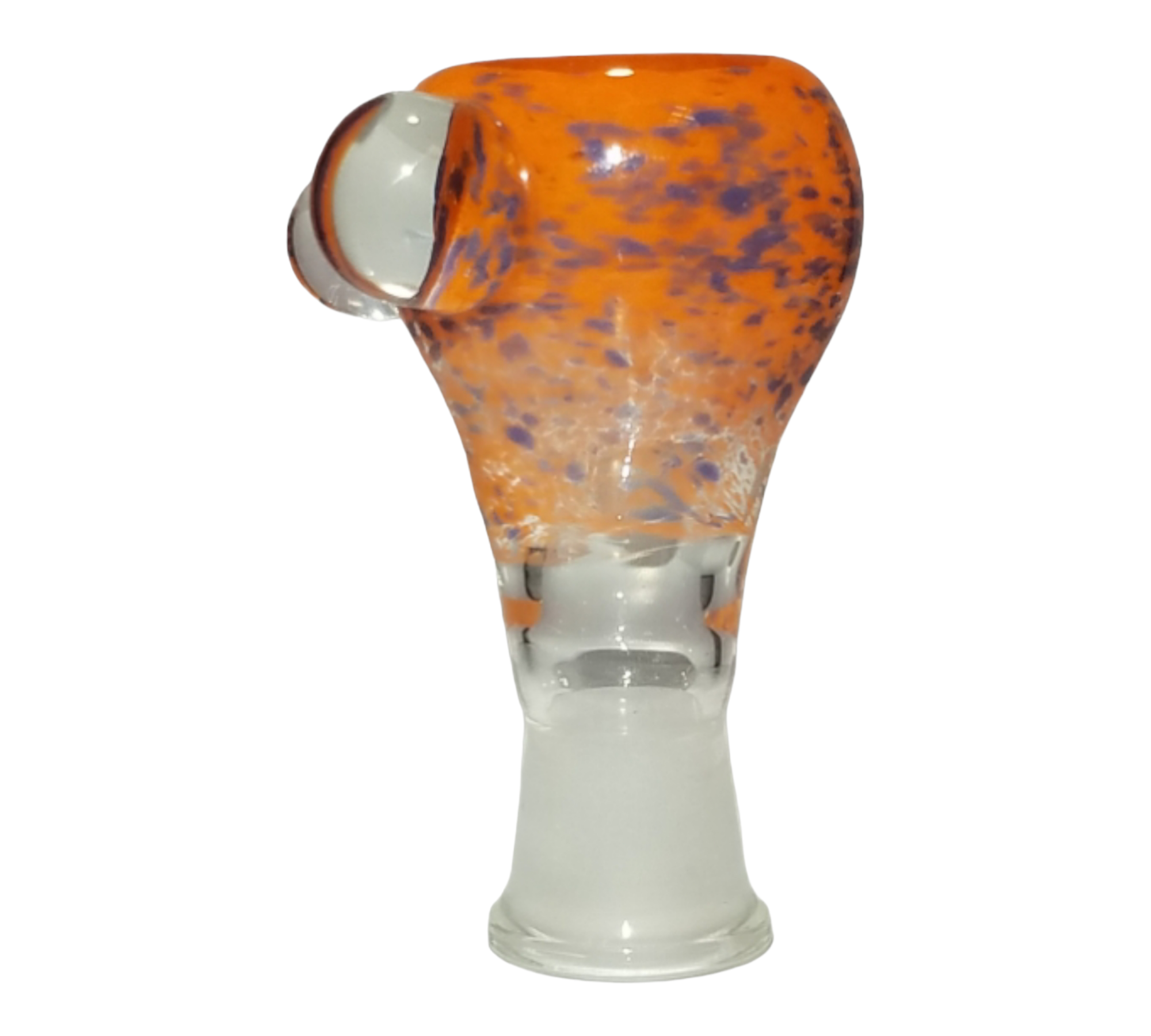 Orange and Blue Frit Bowl