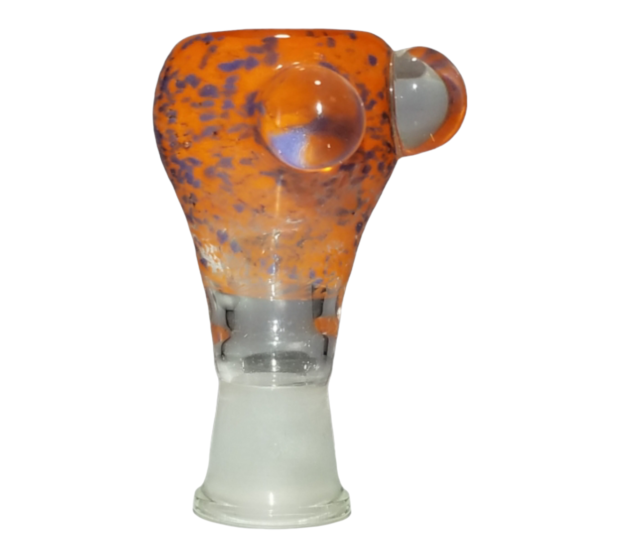 Orange and Blue Frit Bowl view 2