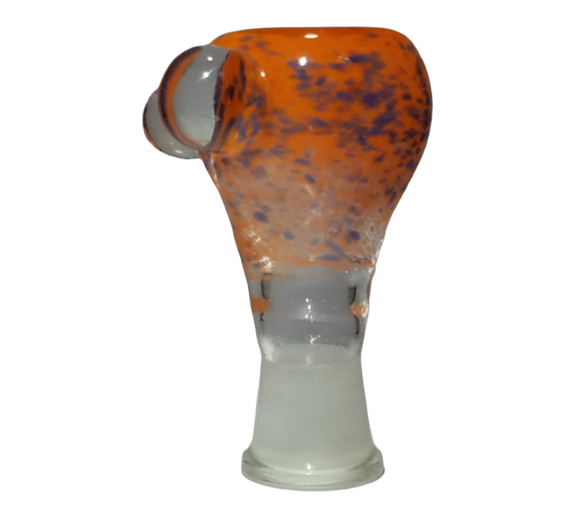 Orange and Blue Frit Bowl view 3