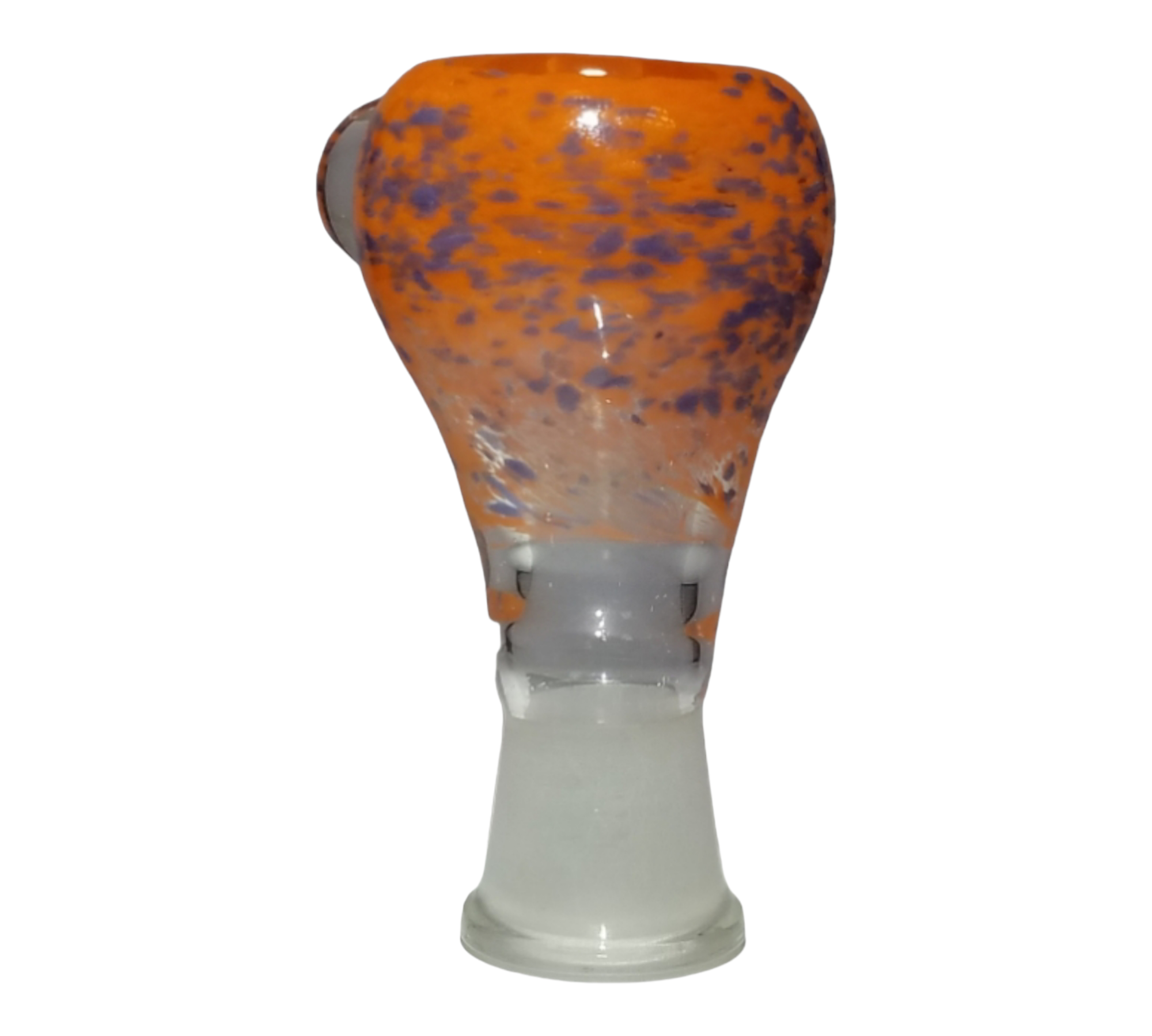 Orange and Blue Frit Bowl view 4