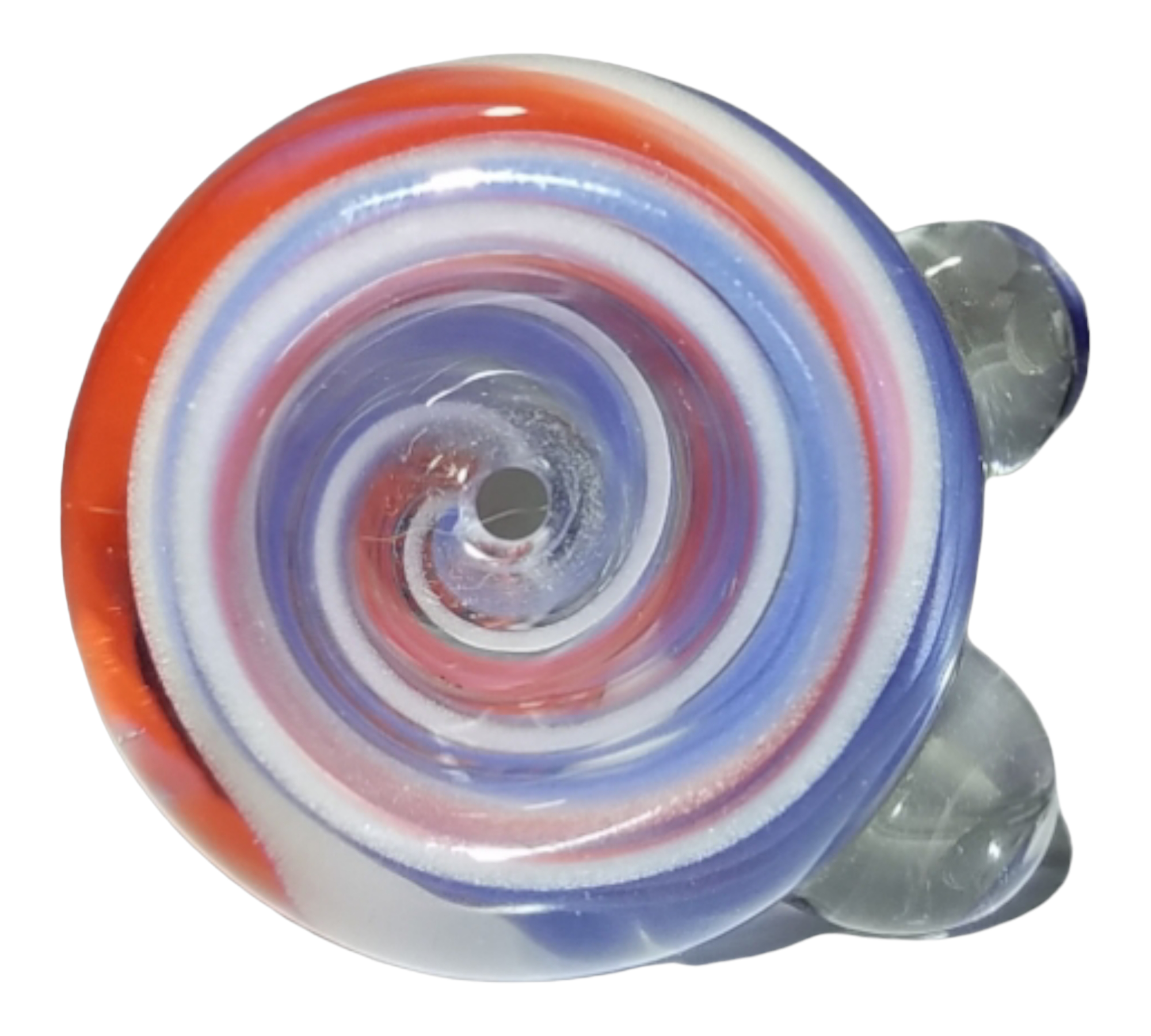 Purple, Red, White Swirl Bowl view 5