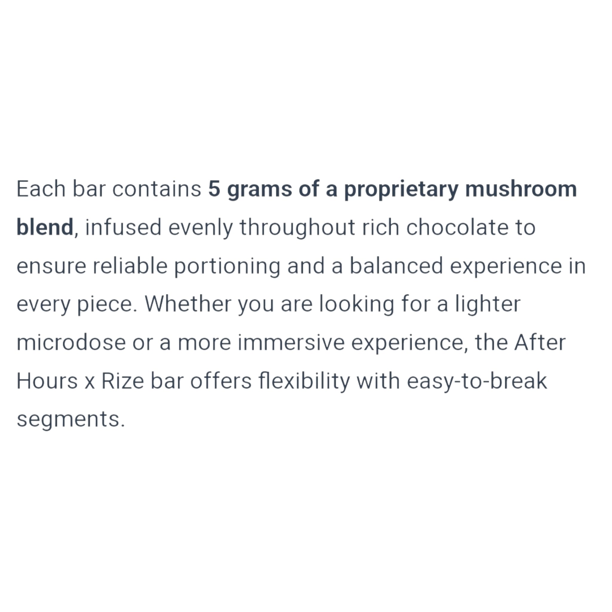 Rize After Hours Dark Sea Salt Crunch Chocolate Bar 5g view 6