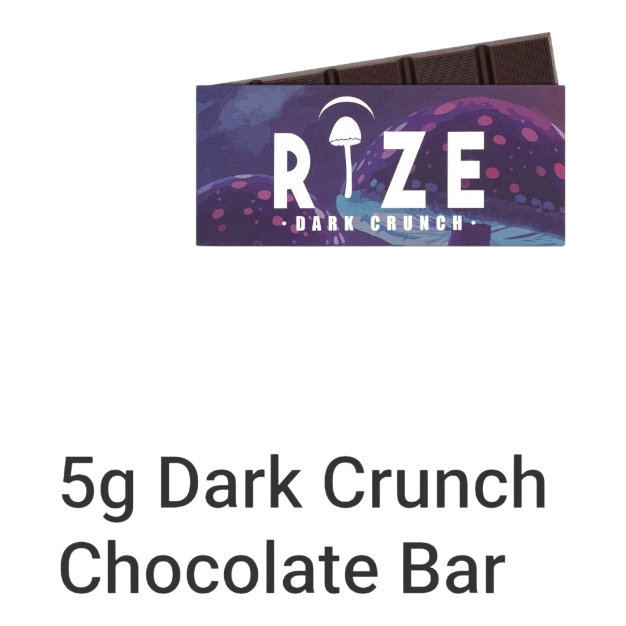 RIZE Dark Crunch Chocolate Bar 5g view 2